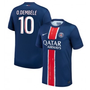 Billiga Paris Saint-Germain Ousmane Dembele #10 Hemmatröja 2024-25 Kortärmad